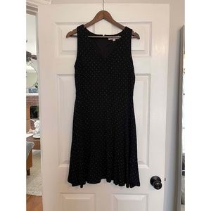 Loft | Black Fit & Flare Mini Dress